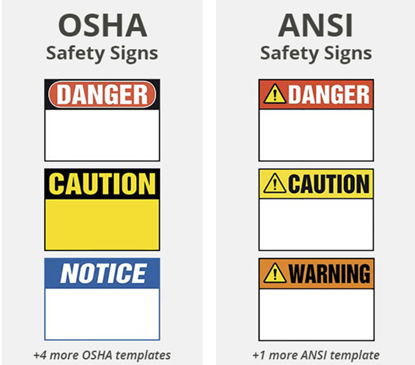 Picture of JJ Keller ANSI OSHA Signs